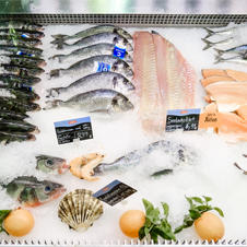Fischtheke im Wedl Wien