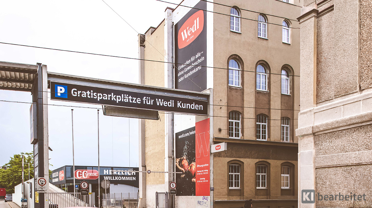 Wedl Wien Außenansicht Einfahrt