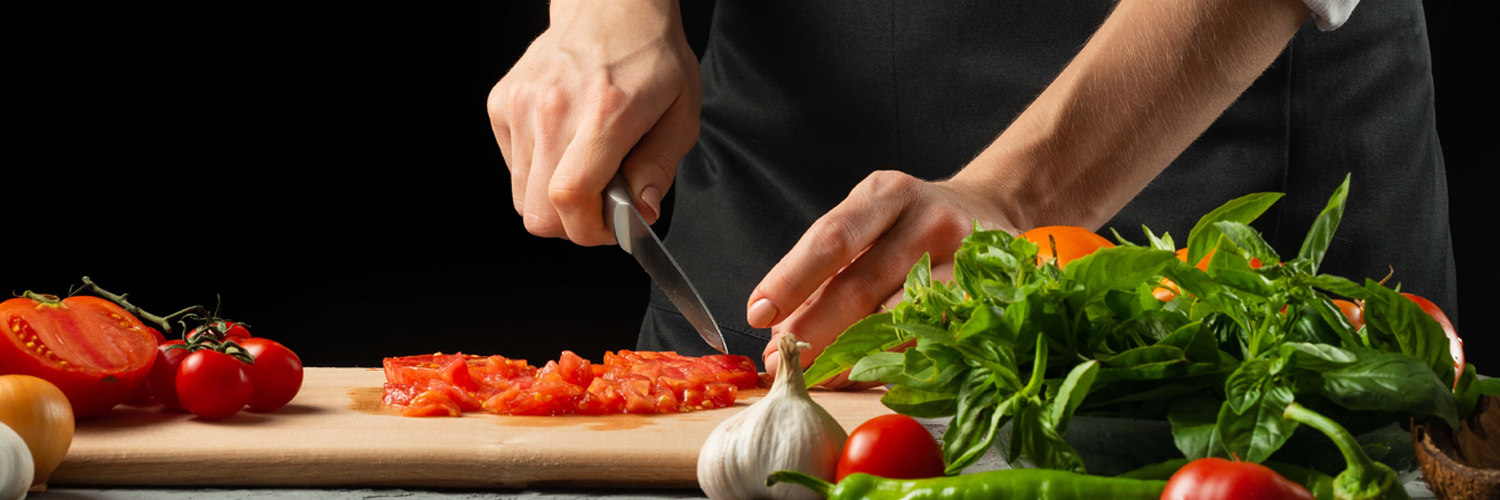 Tomaten hacken, Italienische Lebensmittel